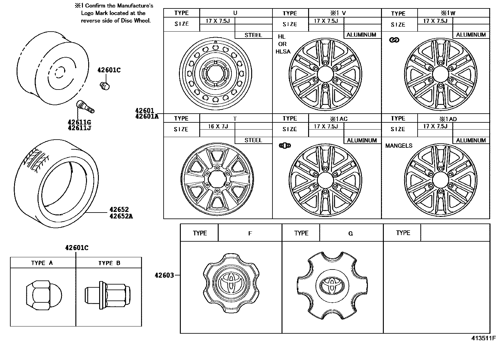 4103 — DISC WHEEL & WHEEL CAP