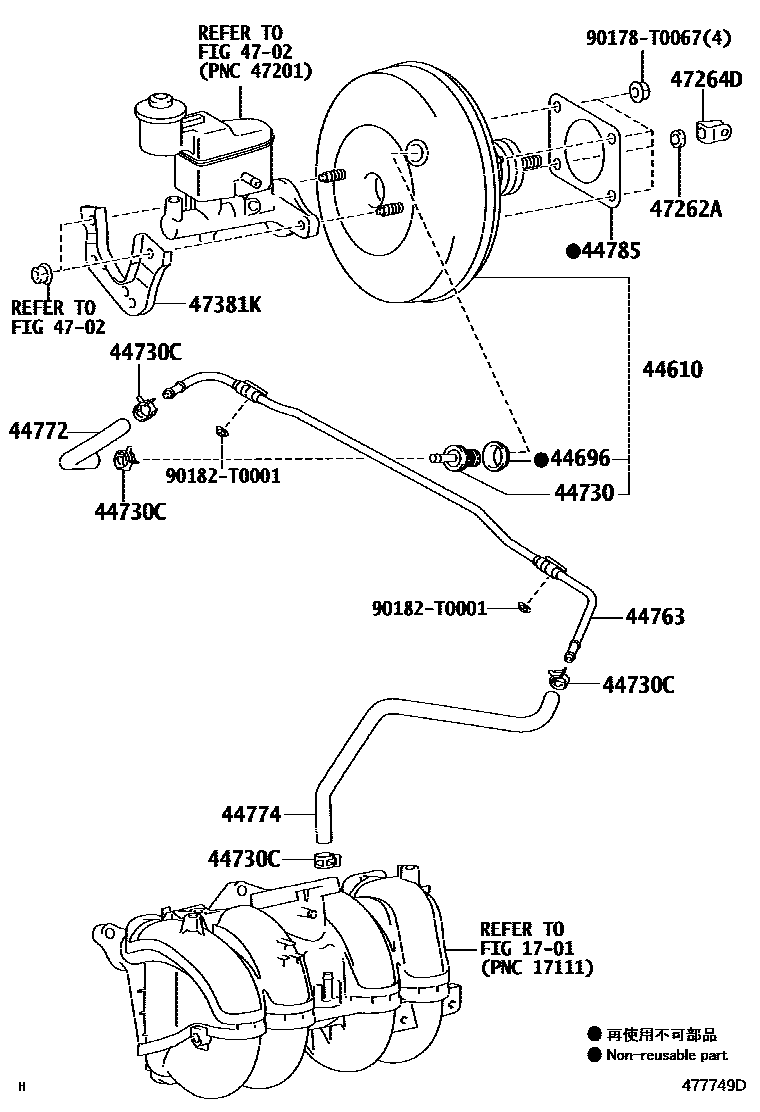 4703 — BRAKE BOOSTER & VACUUM TUBE