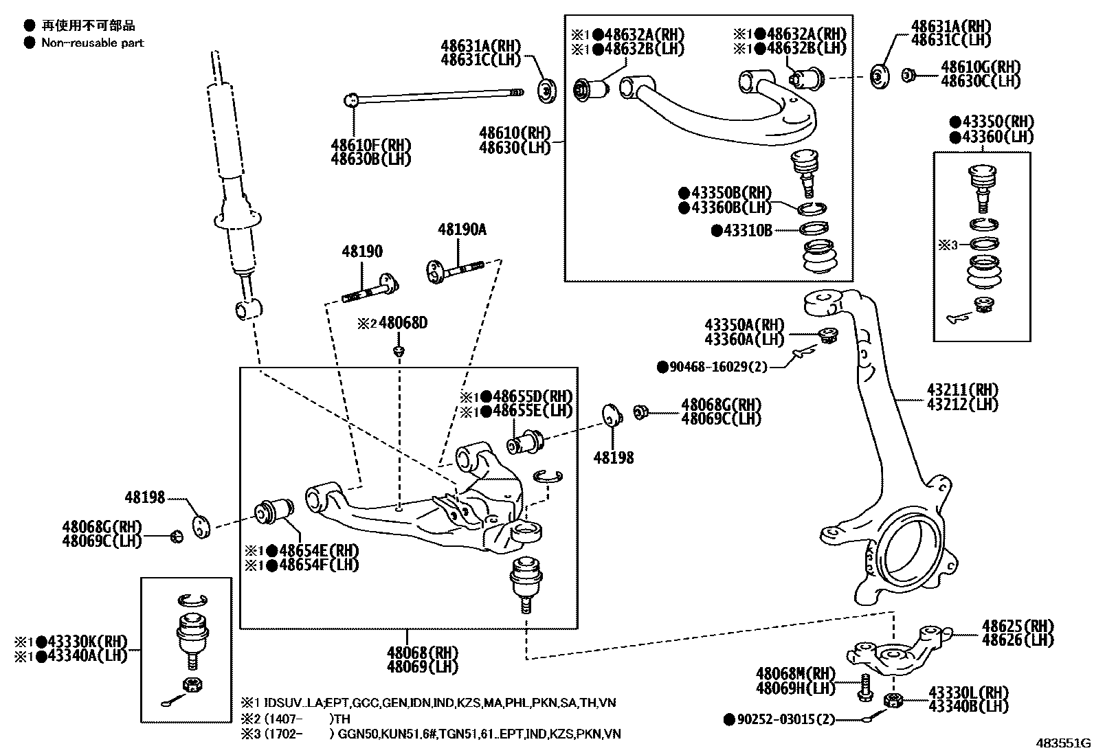 4802 — FRONT AXLE ARM & STEERING KNUCKLE
