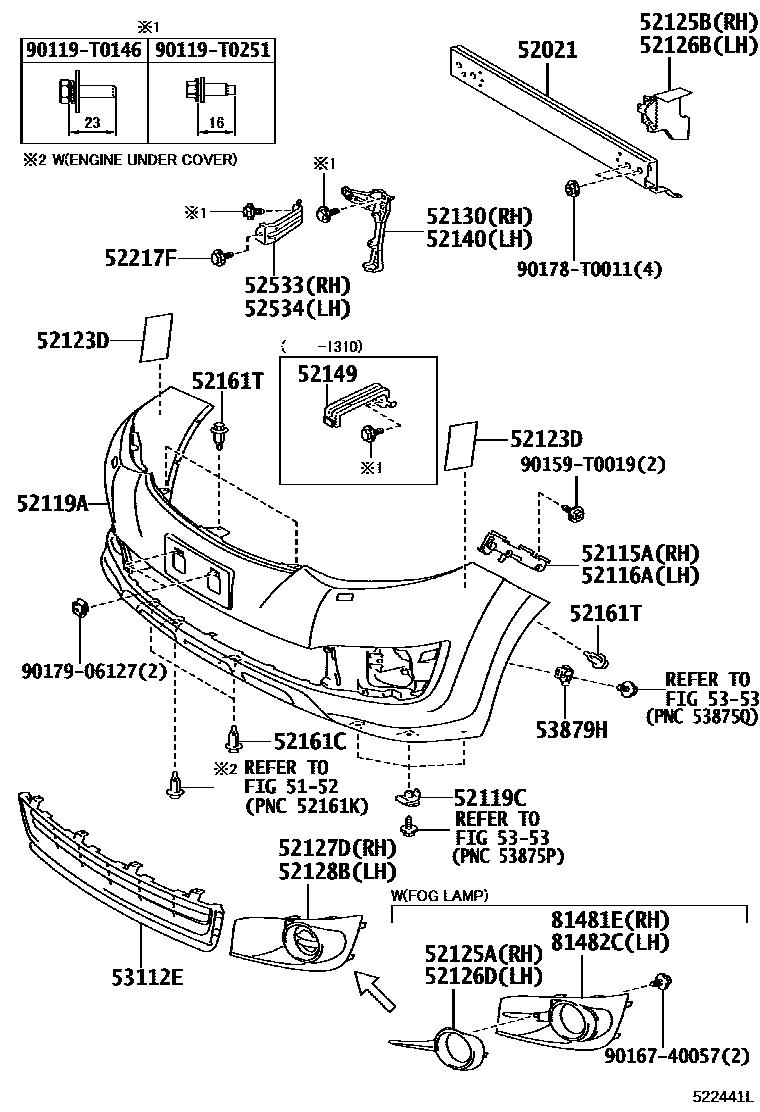 5252 — FRONT BUMPER & BUMPER STAY