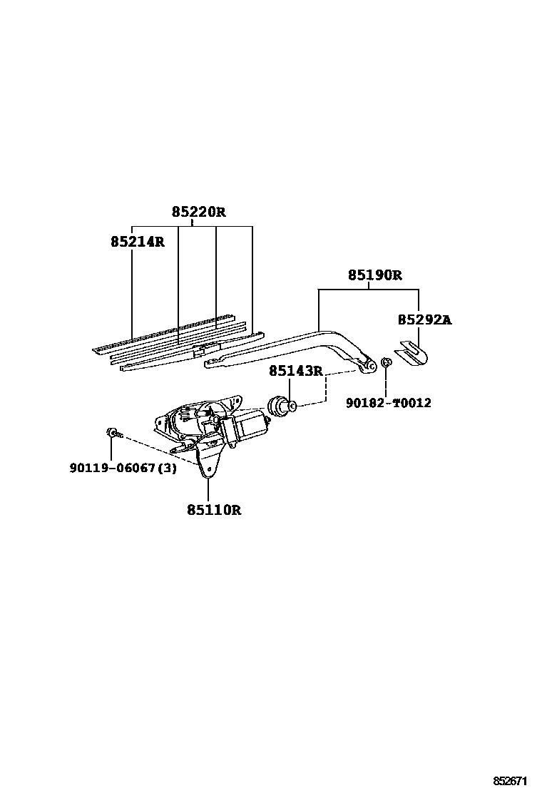 8502 — REAR WIPER