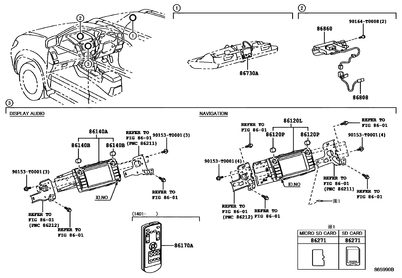 8603 — NAVIGATION & FRONT MONITOR DISPLAY
