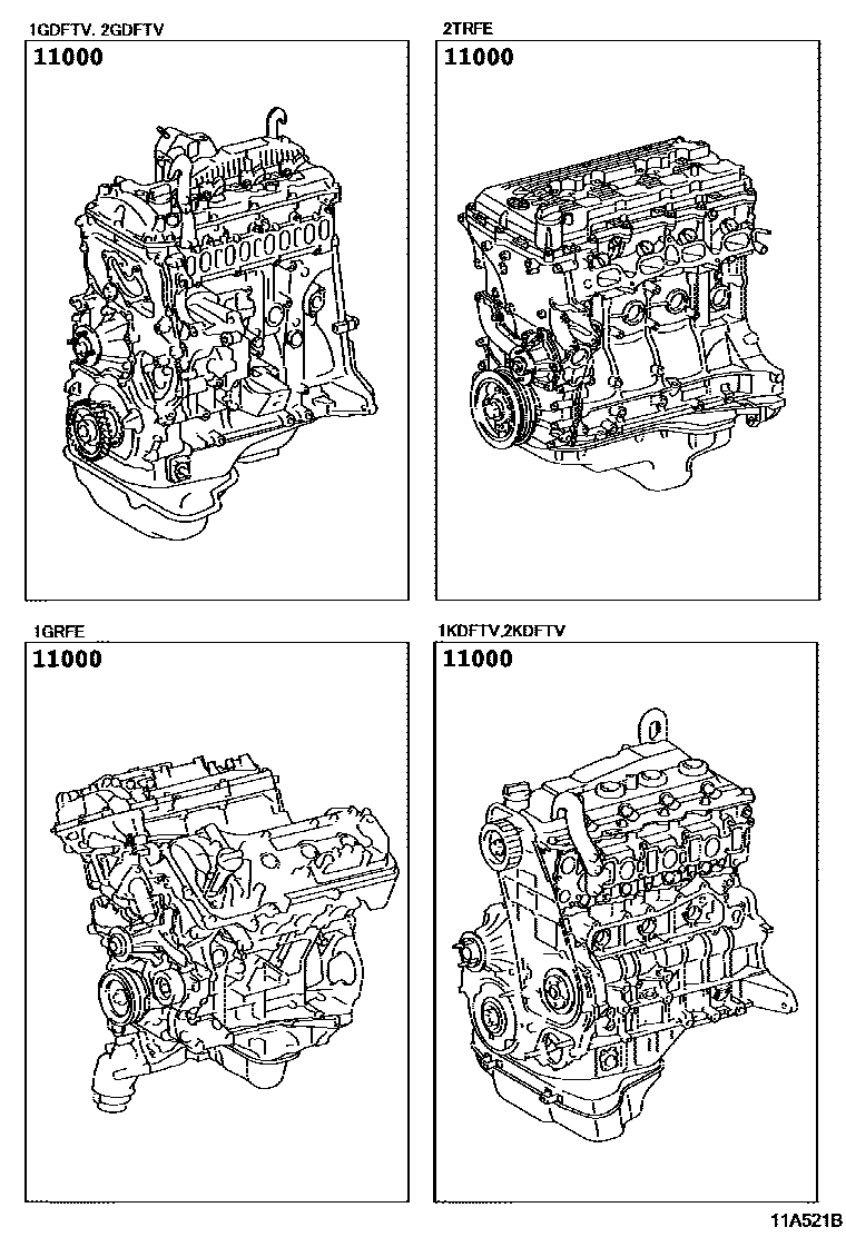 1101 — PARTIAL ENGINE ASSEMBLY