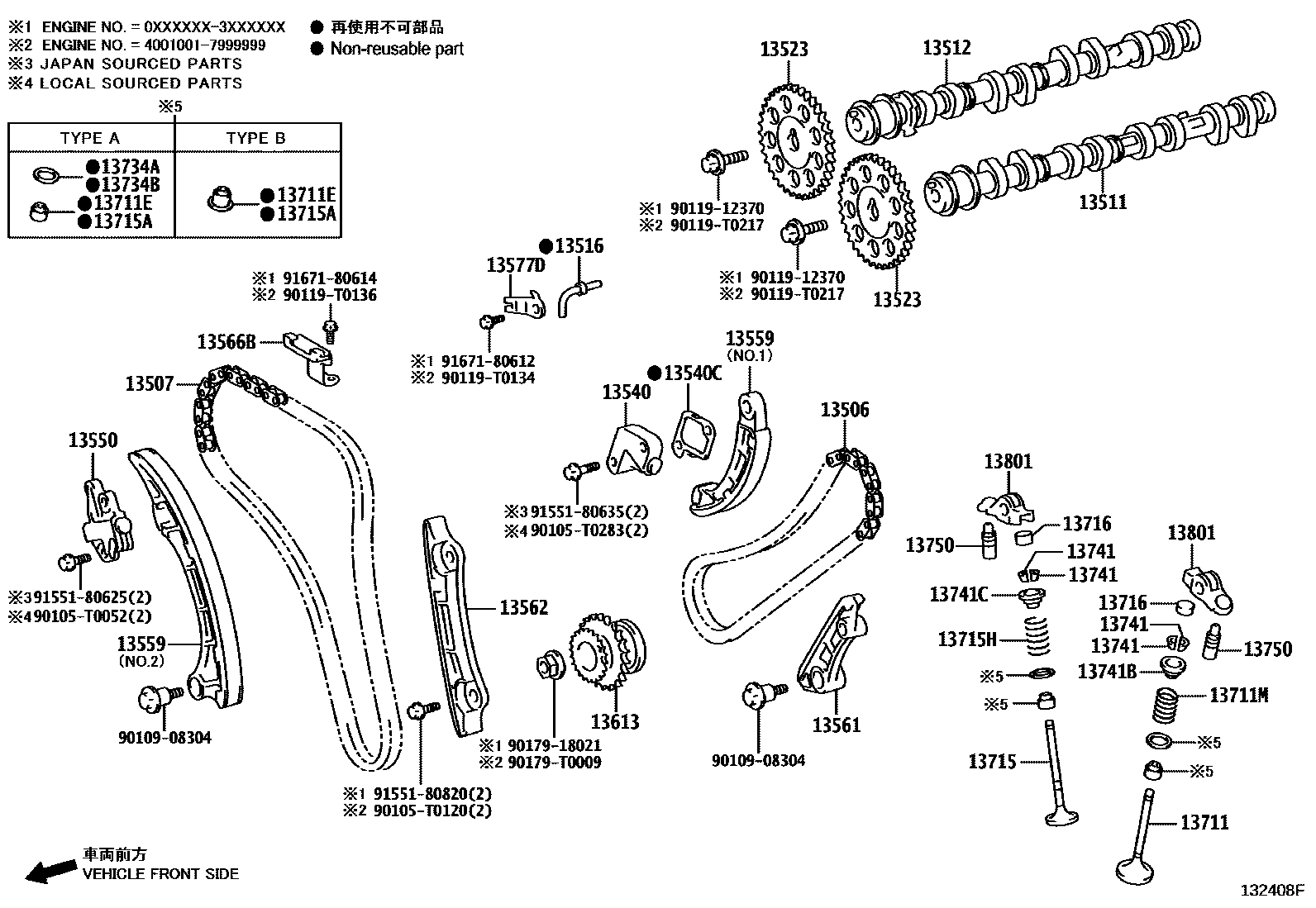 1302 — CAMSHAFT & VALVE
