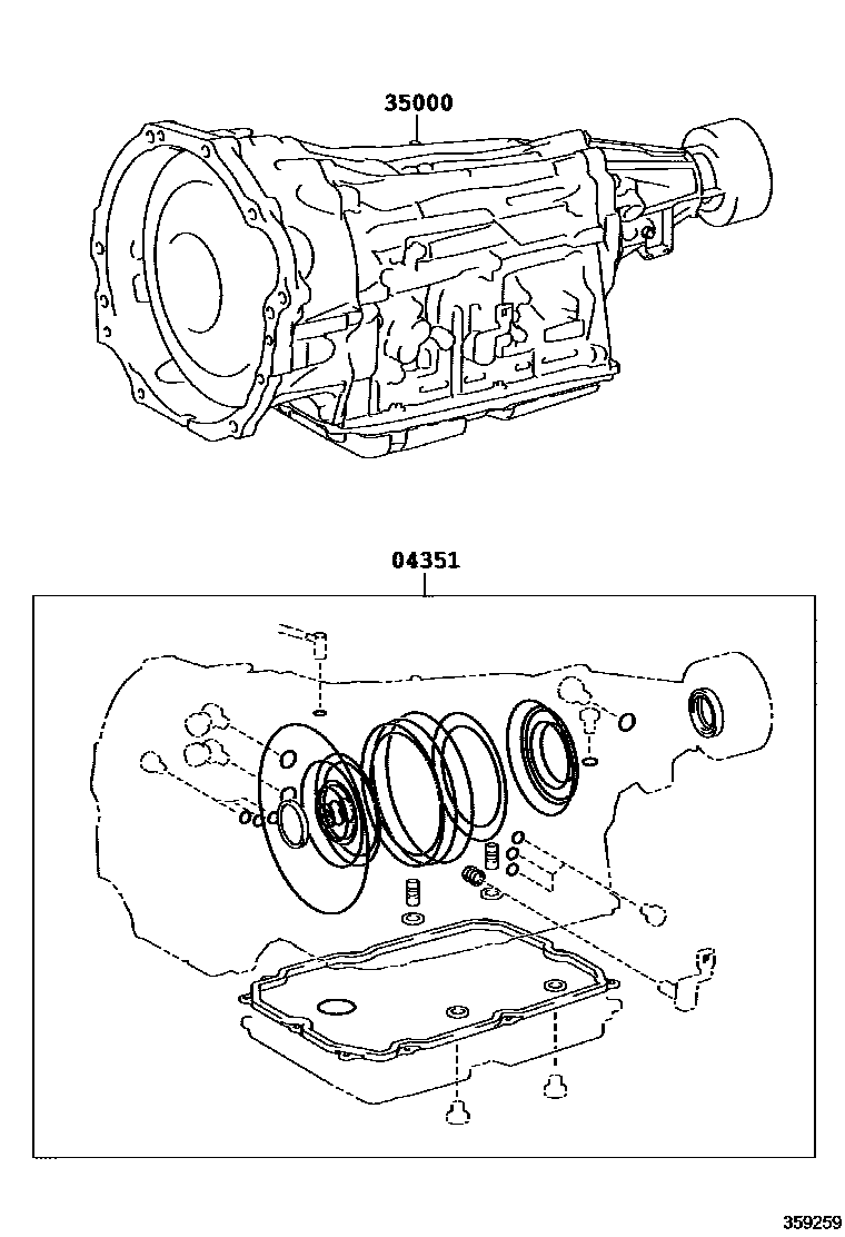 3501 — TRANSAXLE OR TRANSMISSION ASSY & GASKET KIT (ATM)