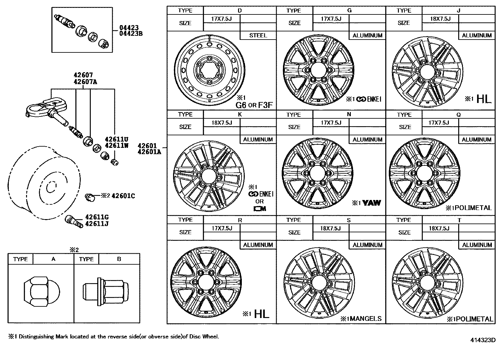 4103 — DISC WHEEL & WHEEL CAP