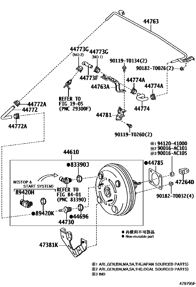 4703 — BRAKE BOOSTER & VACUUM TUBE