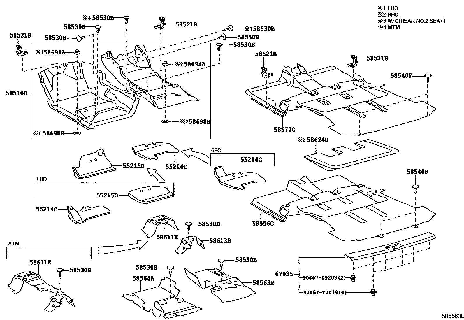 5854 — FLOOR MAT & SILENCER PAD