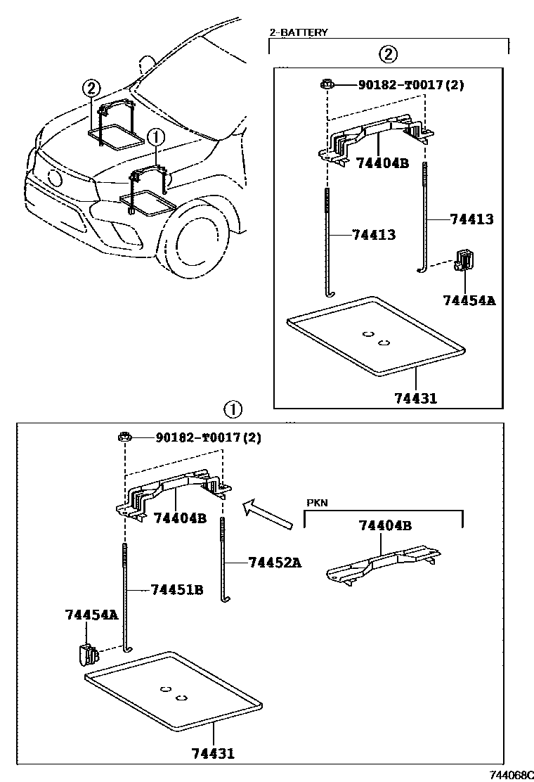 7454 — BATTERY CARRIER