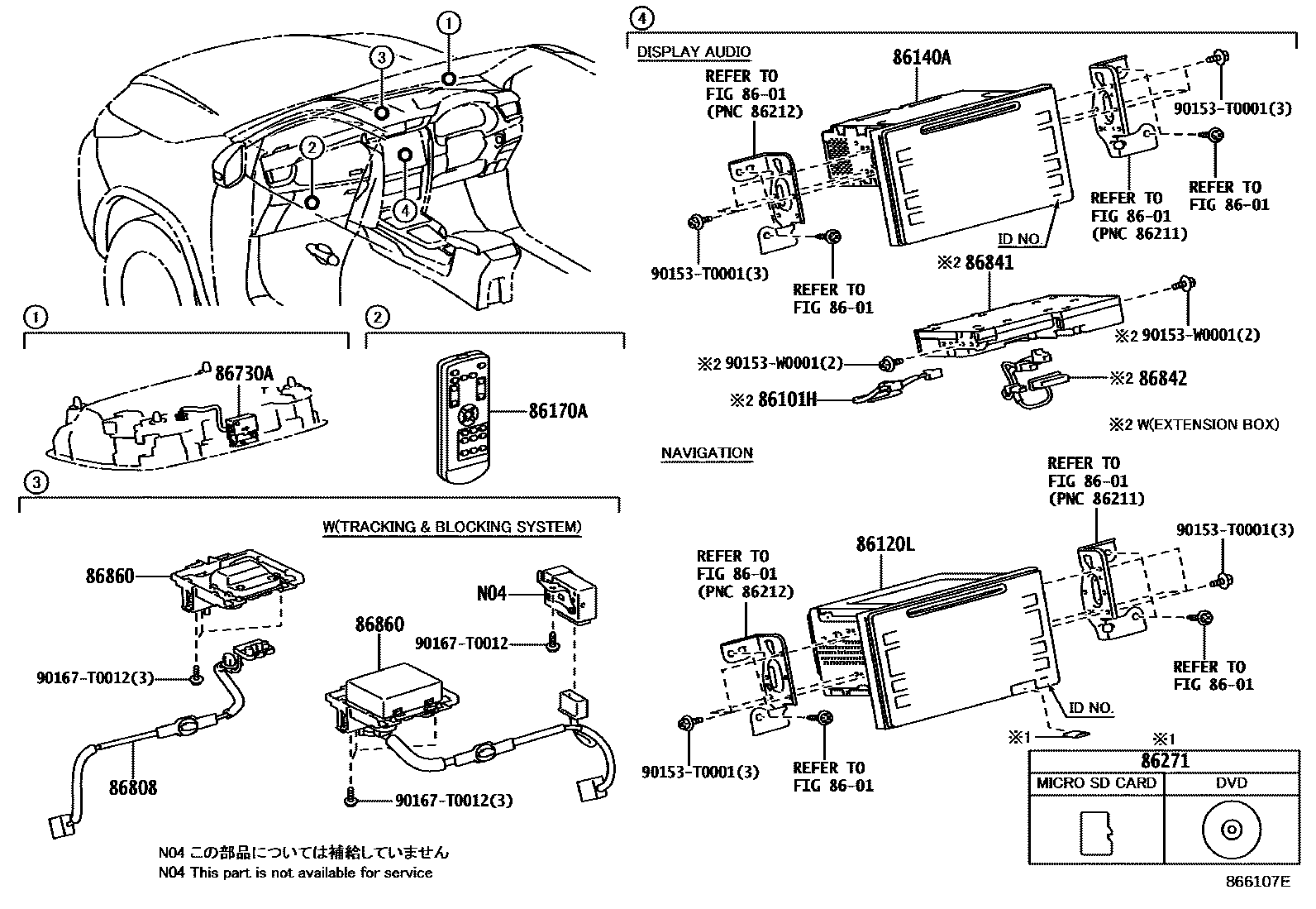 8603 — NAVIGATION & FRONT MONITOR DISPLAY