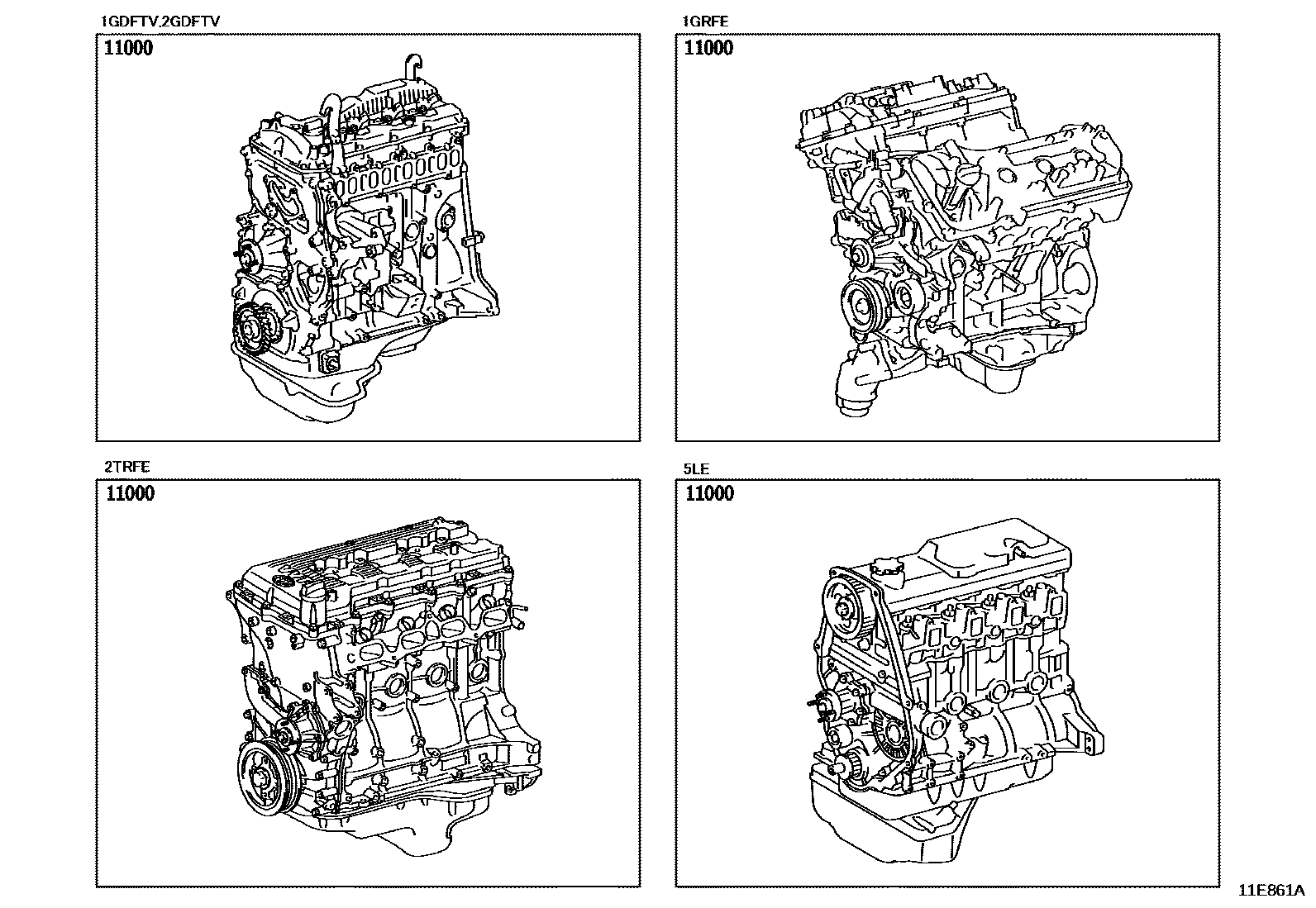 1101 — PARTIAL ENGINE ASSEMBLY