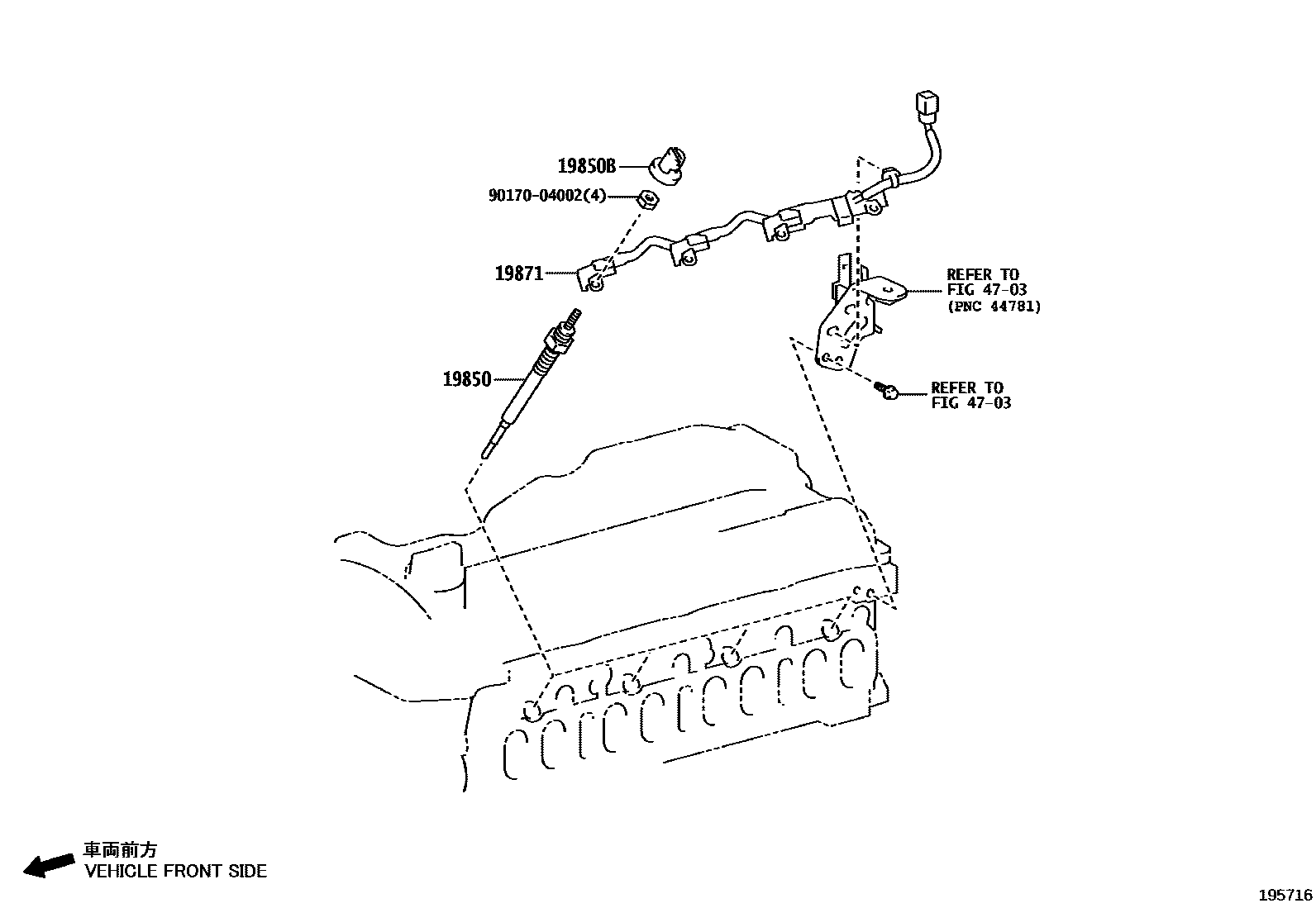 1901 — IGNITION COIL & SPARK PLUG / GLOW PLUG