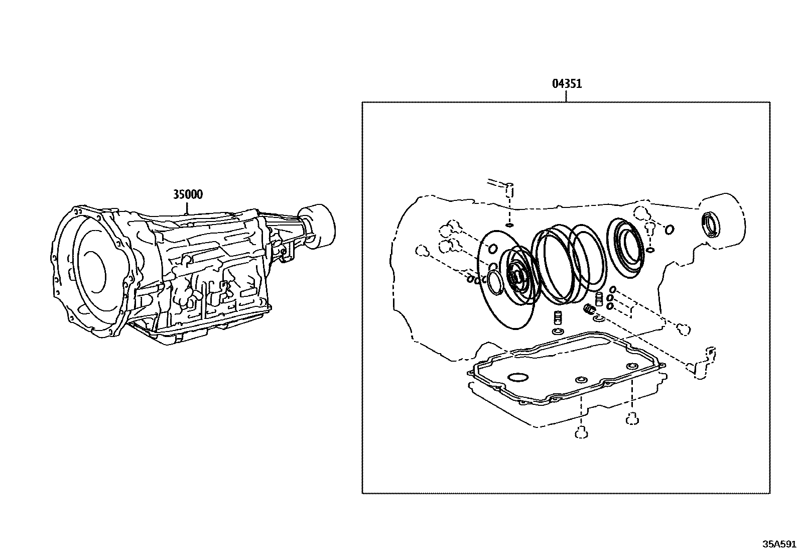 3501 — TRANSAXLE OR TRANSMISSION ASSY & GASKET KIT (ATM)