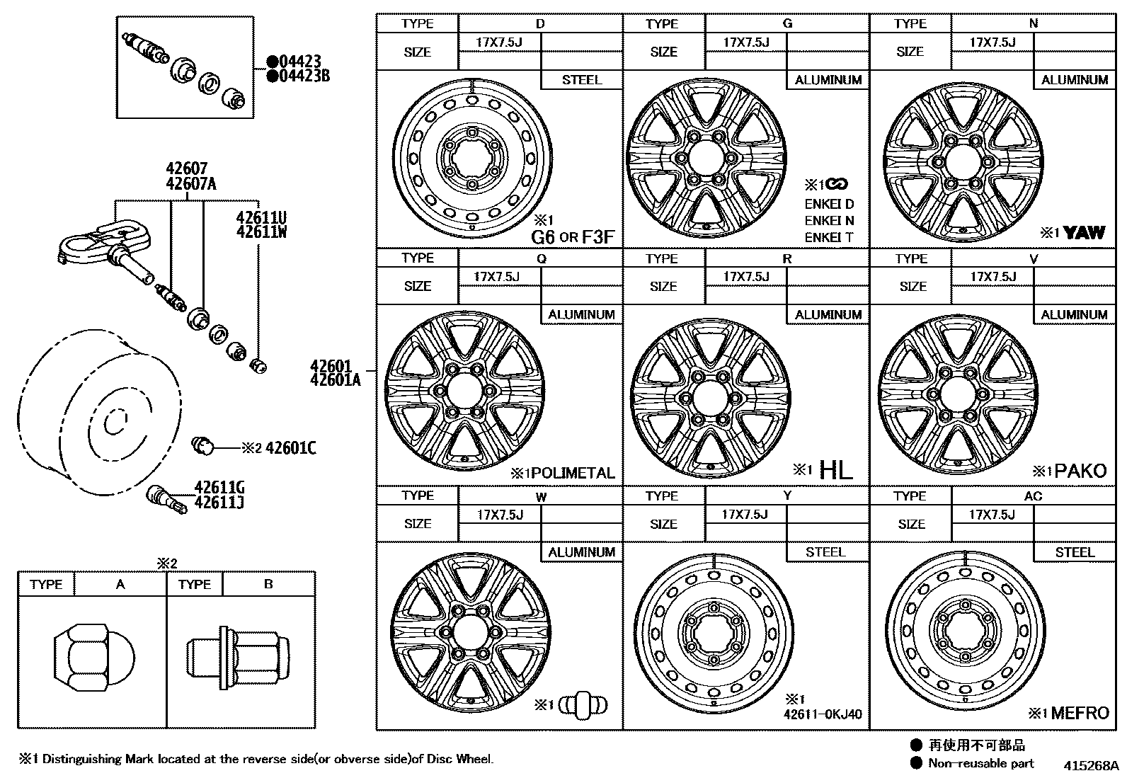 4103 — DISC WHEEL & WHEEL CAP