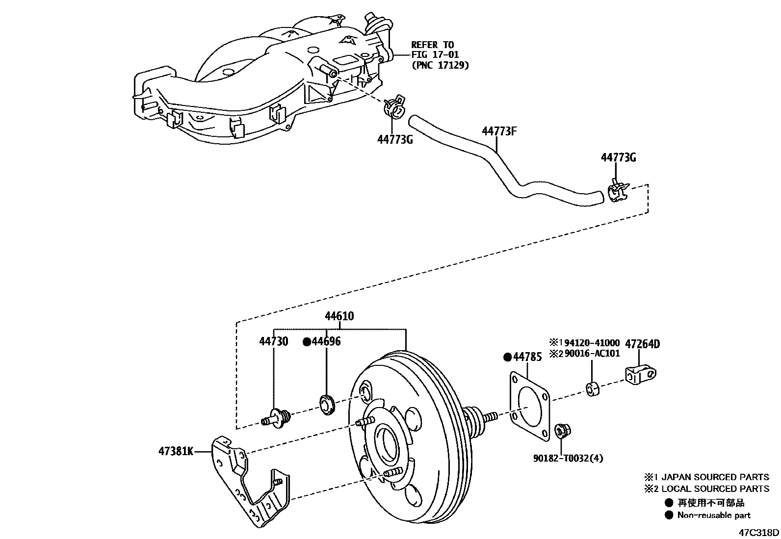 4703 — BRAKE BOOSTER & VACUUM TUBE