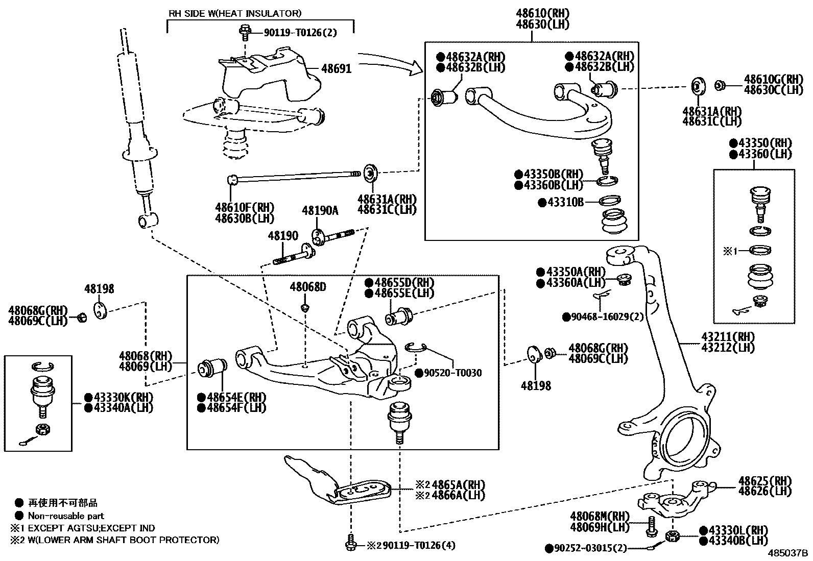 4802 — FRONT AXLE ARM & STEERING KNUCKLE