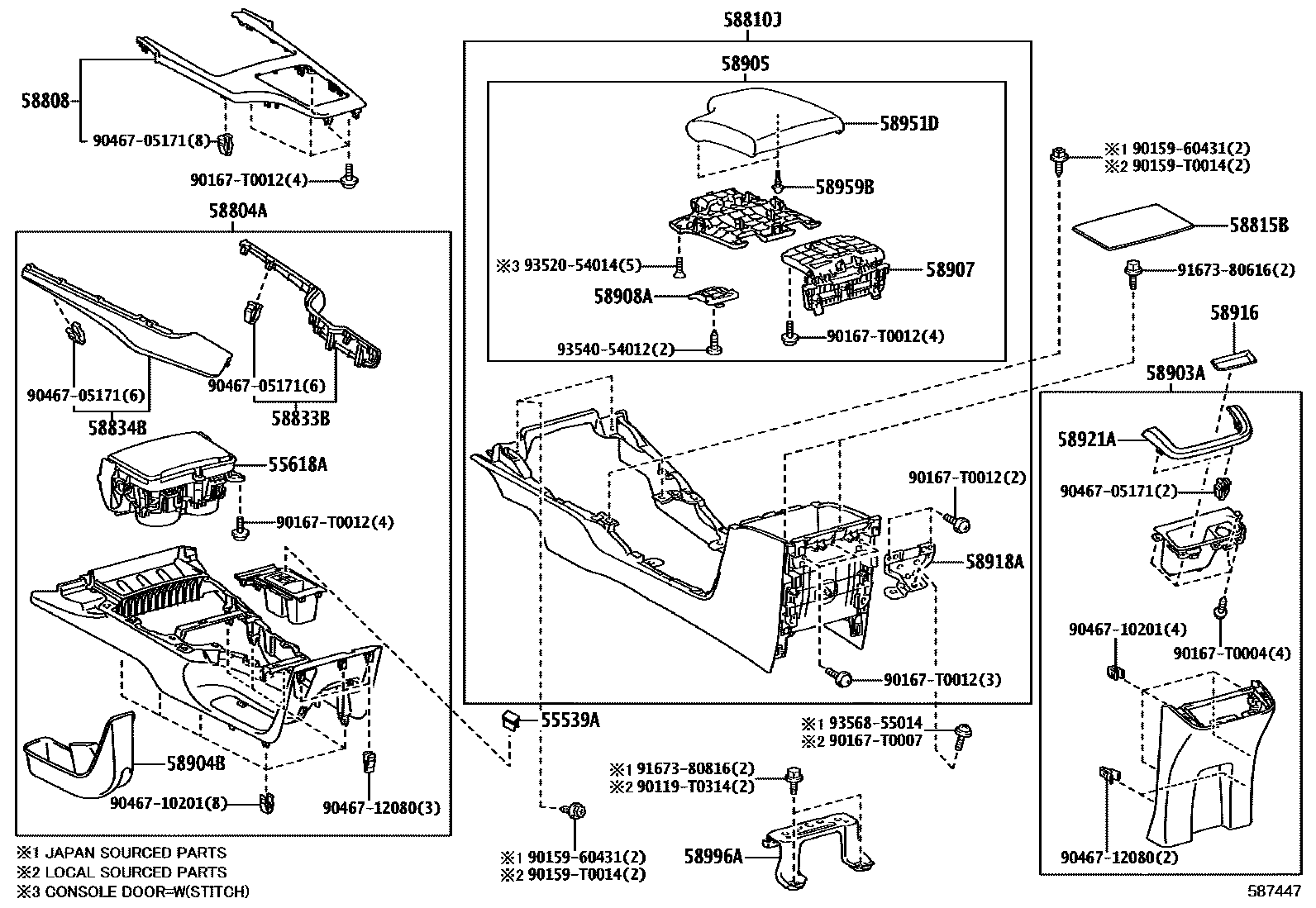 5855 — CONSOLE BOX & BRACKET