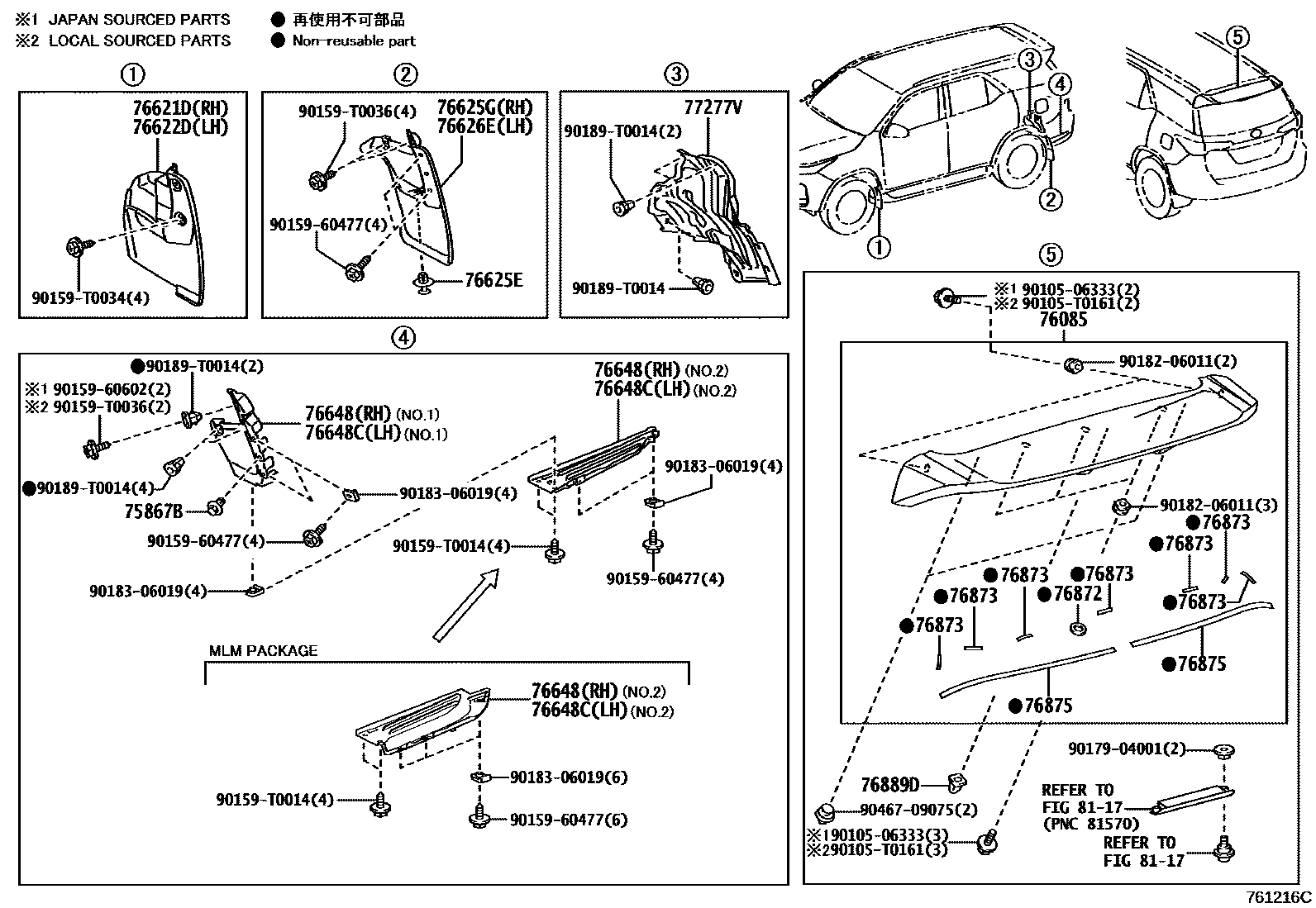 7652 — SPOILER & SIDE MUDGUARD