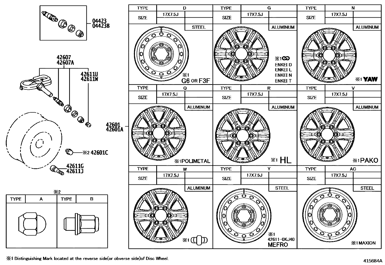 4103 — DISC WHEEL & WHEEL CAP