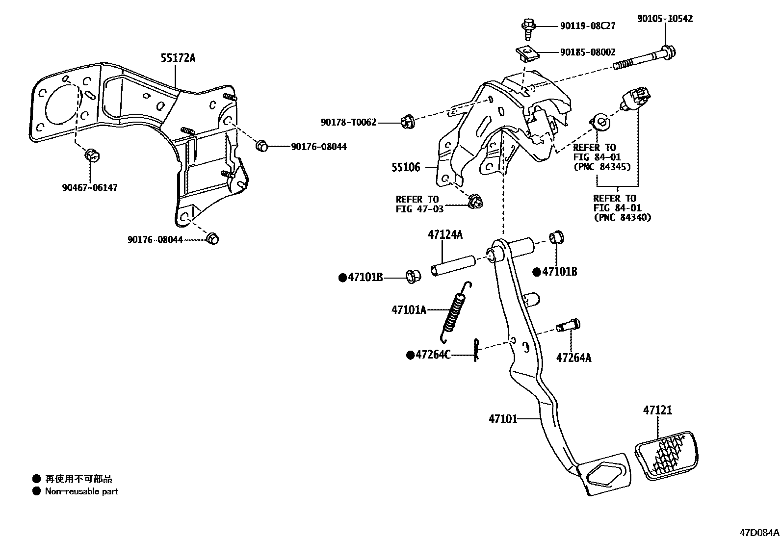 4701 — BRAKE PEDAL & BRACKET