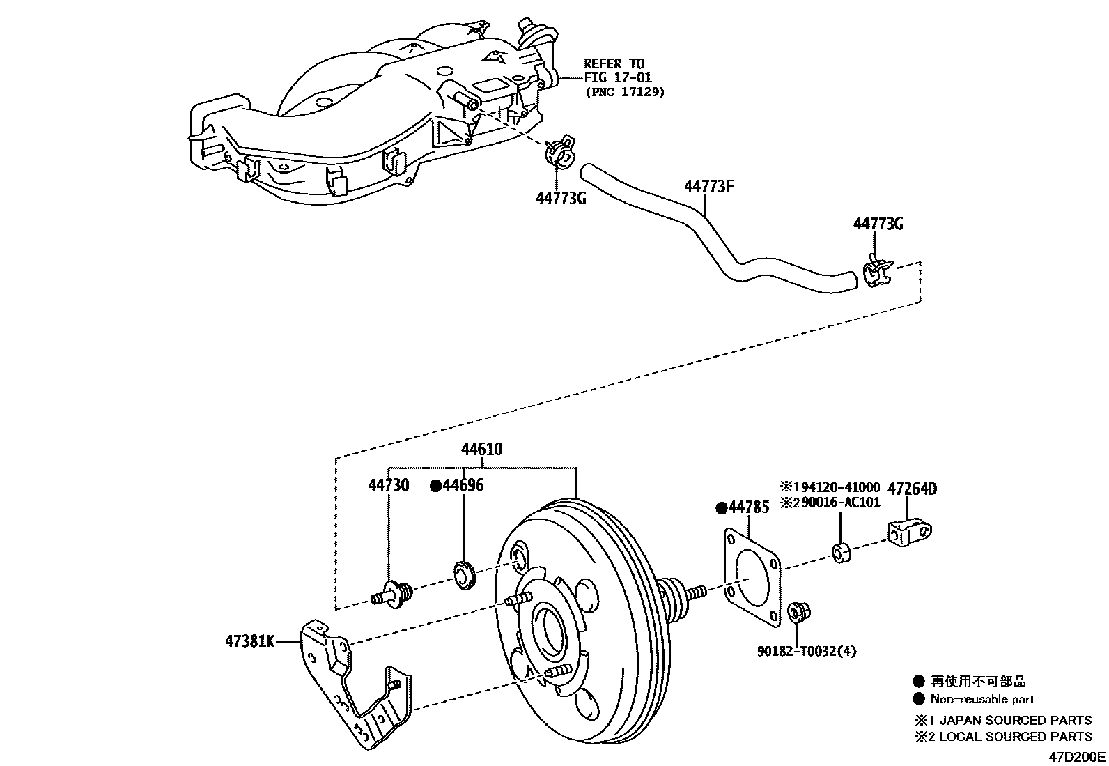 4703 — BRAKE BOOSTER & VACUUM TUBE