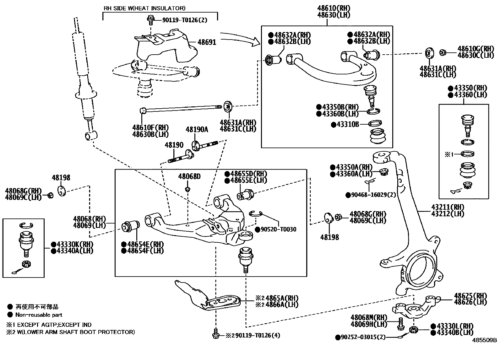 4802 — FRONT AXLE ARM & STEERING KNUCKLE