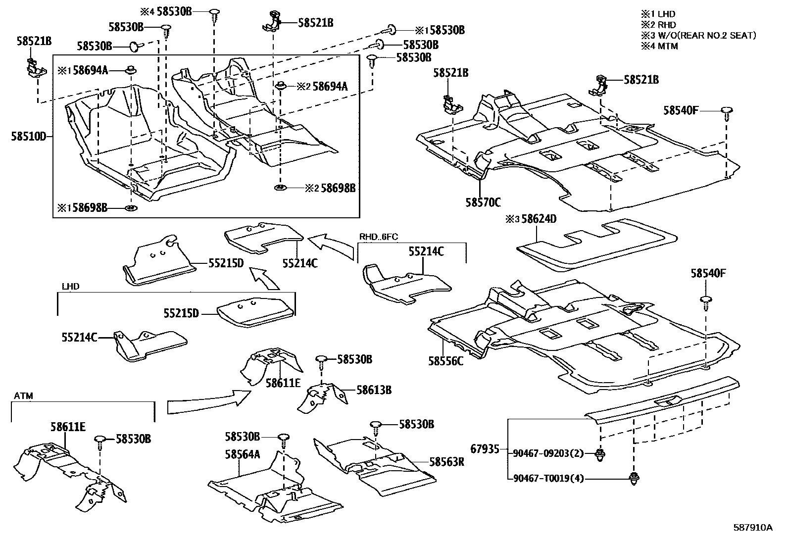 5854 — FLOOR MAT & SILENCER PAD