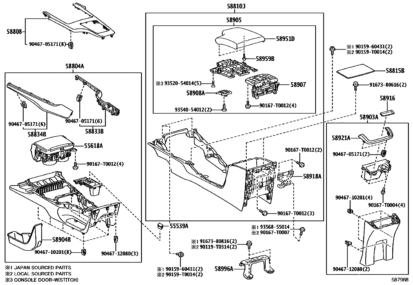 5855 — CONSOLE BOX & BRACKET