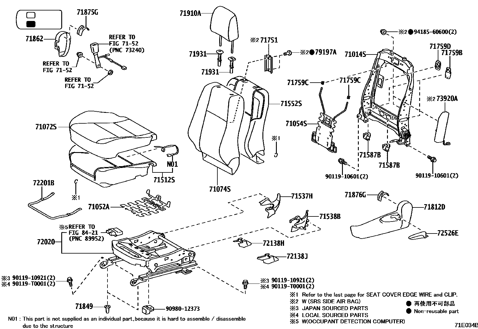 7151 — SEAT & SEAT TRACK