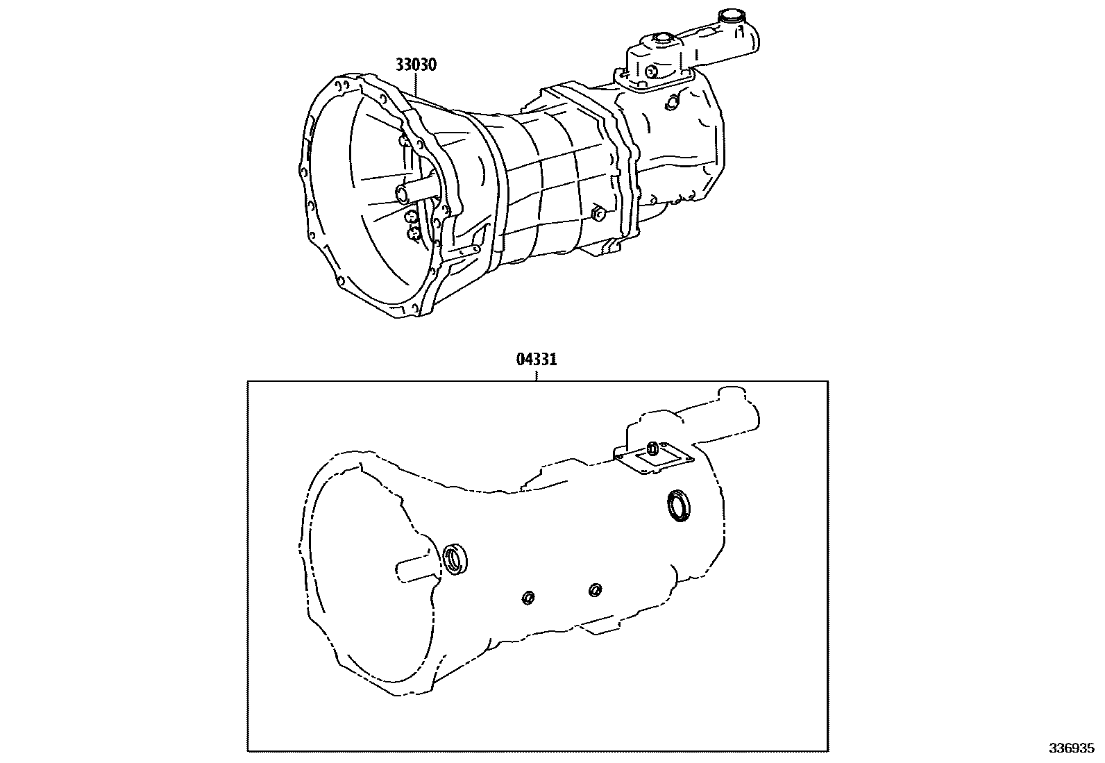3301 — TRANSAXLE OR TRANSMISSION ASSY & GASKET KIT (MTM)