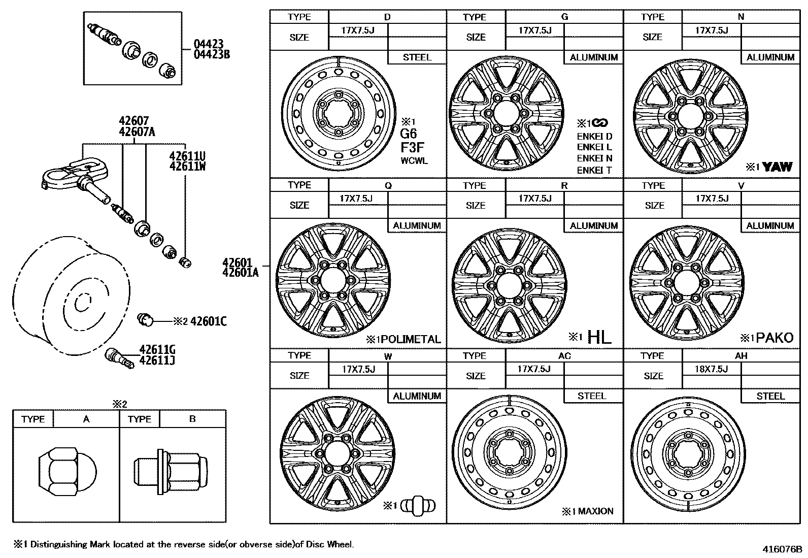 4103 — DISC WHEEL & WHEEL CAP