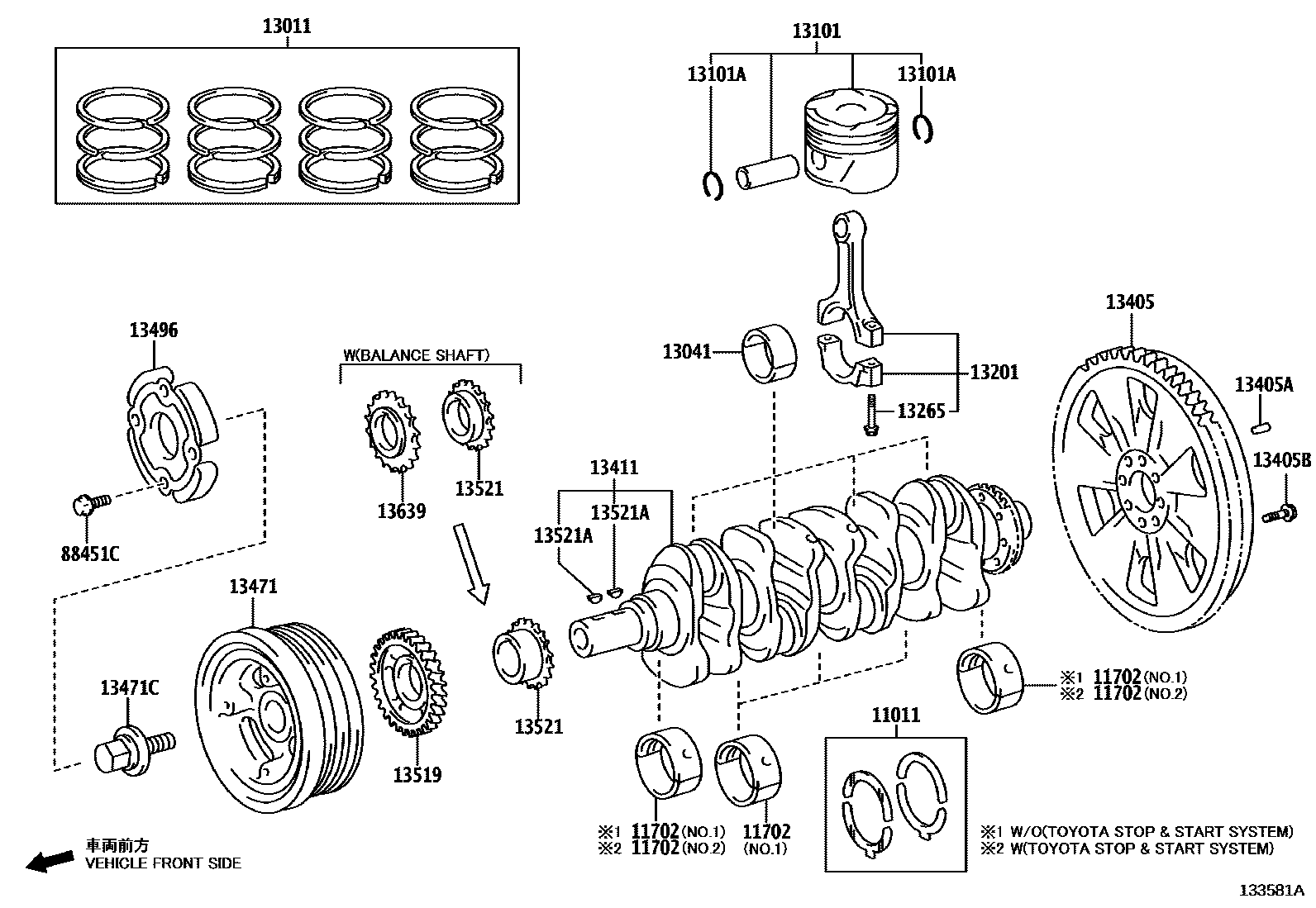 1301 — CRANKSHAFT & PISTON
