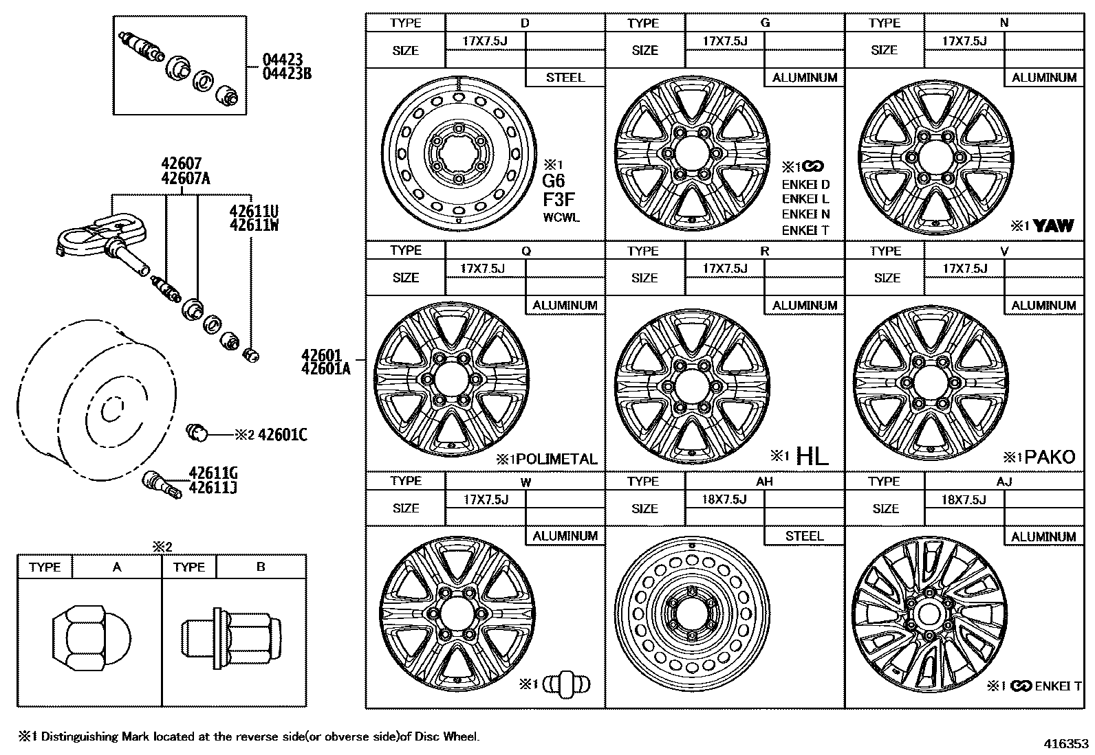 4103 — DISC WHEEL & WHEEL CAP