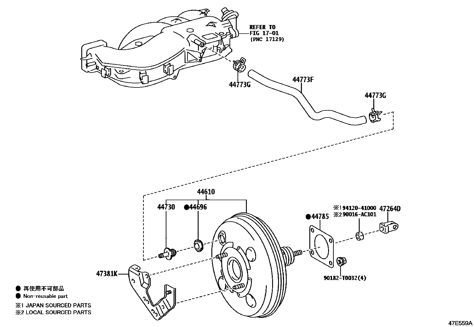 4703 — BRAKE BOOSTER & VACUUM TUBE