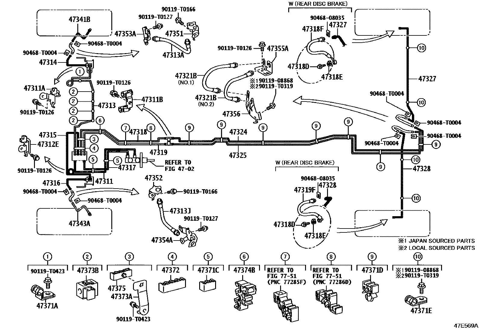 4708 — BRAKE TUBE & CLAMP