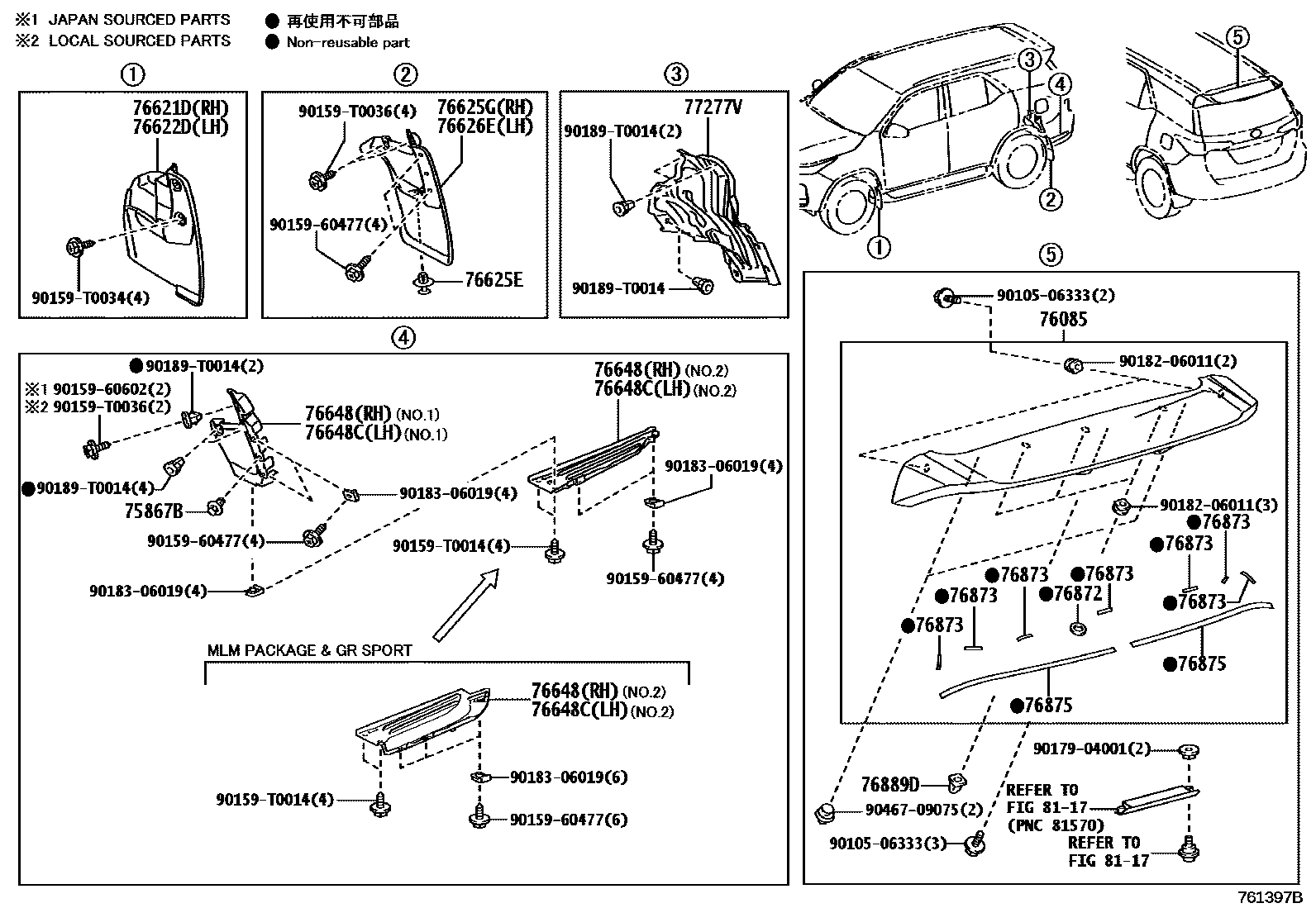 7652 — SPOILER & SIDE MUDGUARD