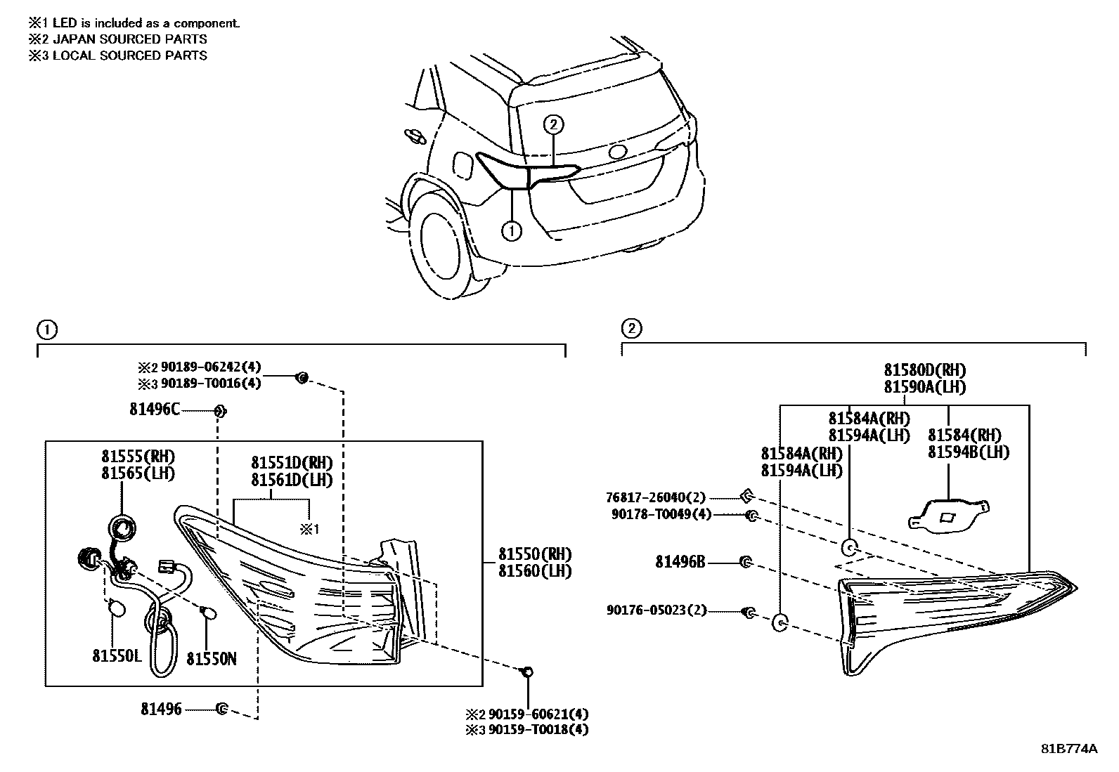 8111 — REAR COMBINATION LAMP