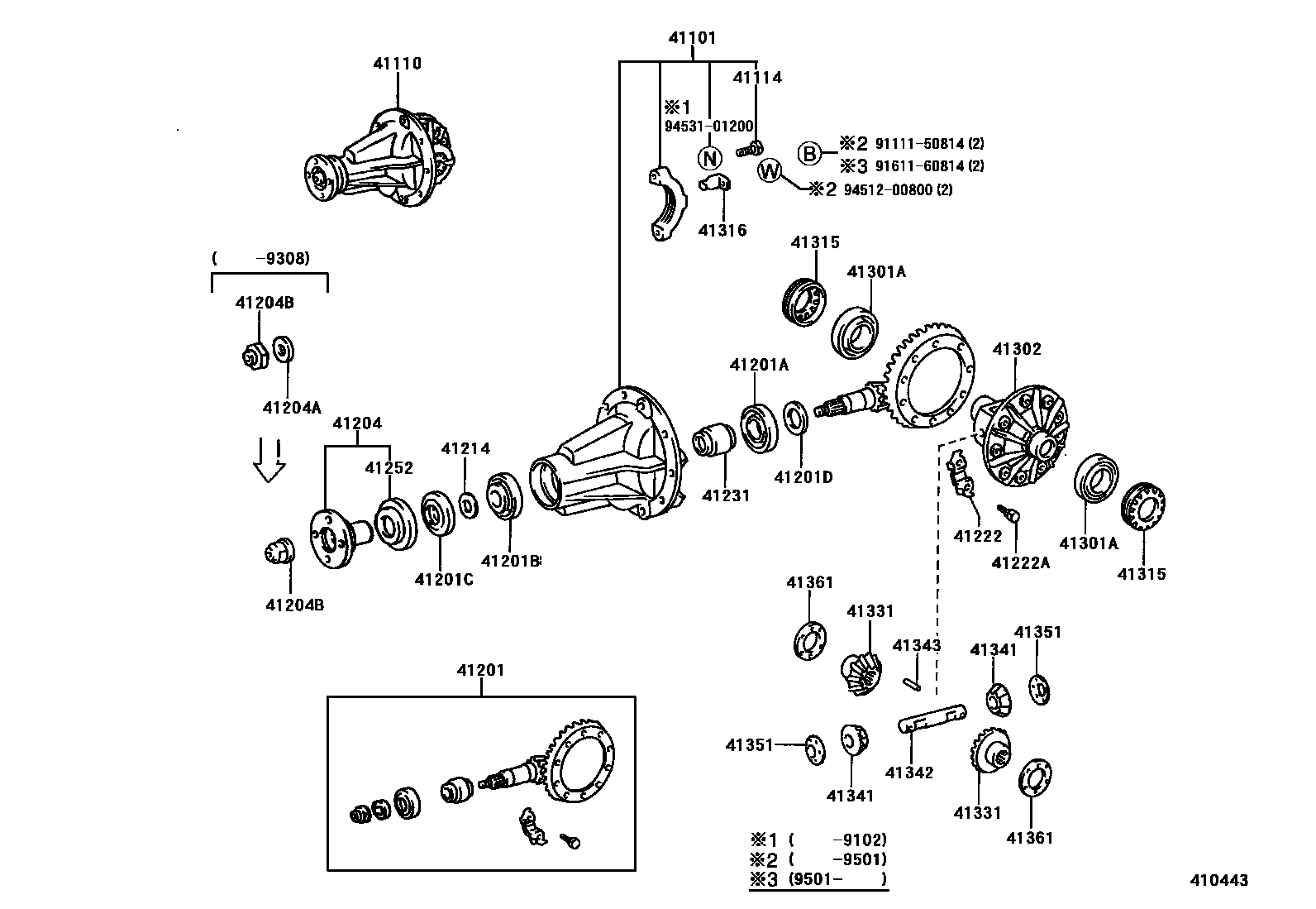 4101 — REAR AXLE HOUSING & DIFFERENTIAL
