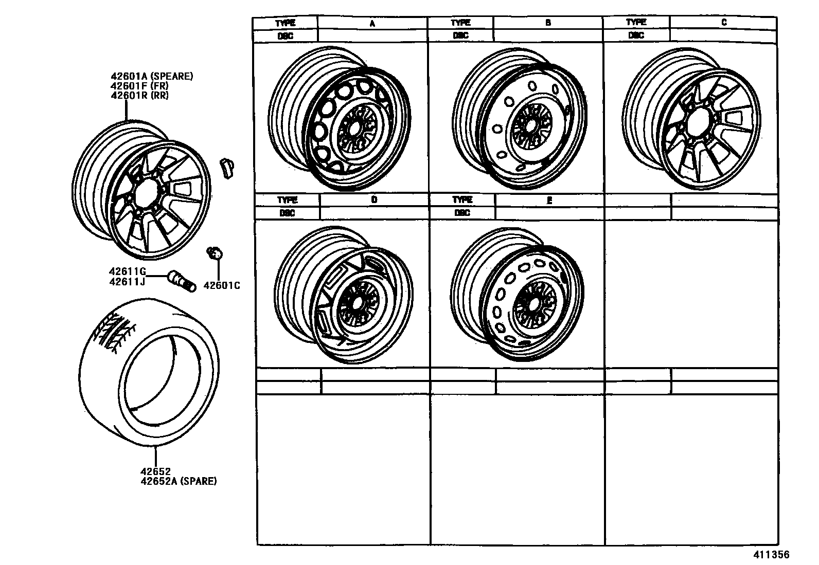 4103 — DISC WHEEL & WHEEL CAP