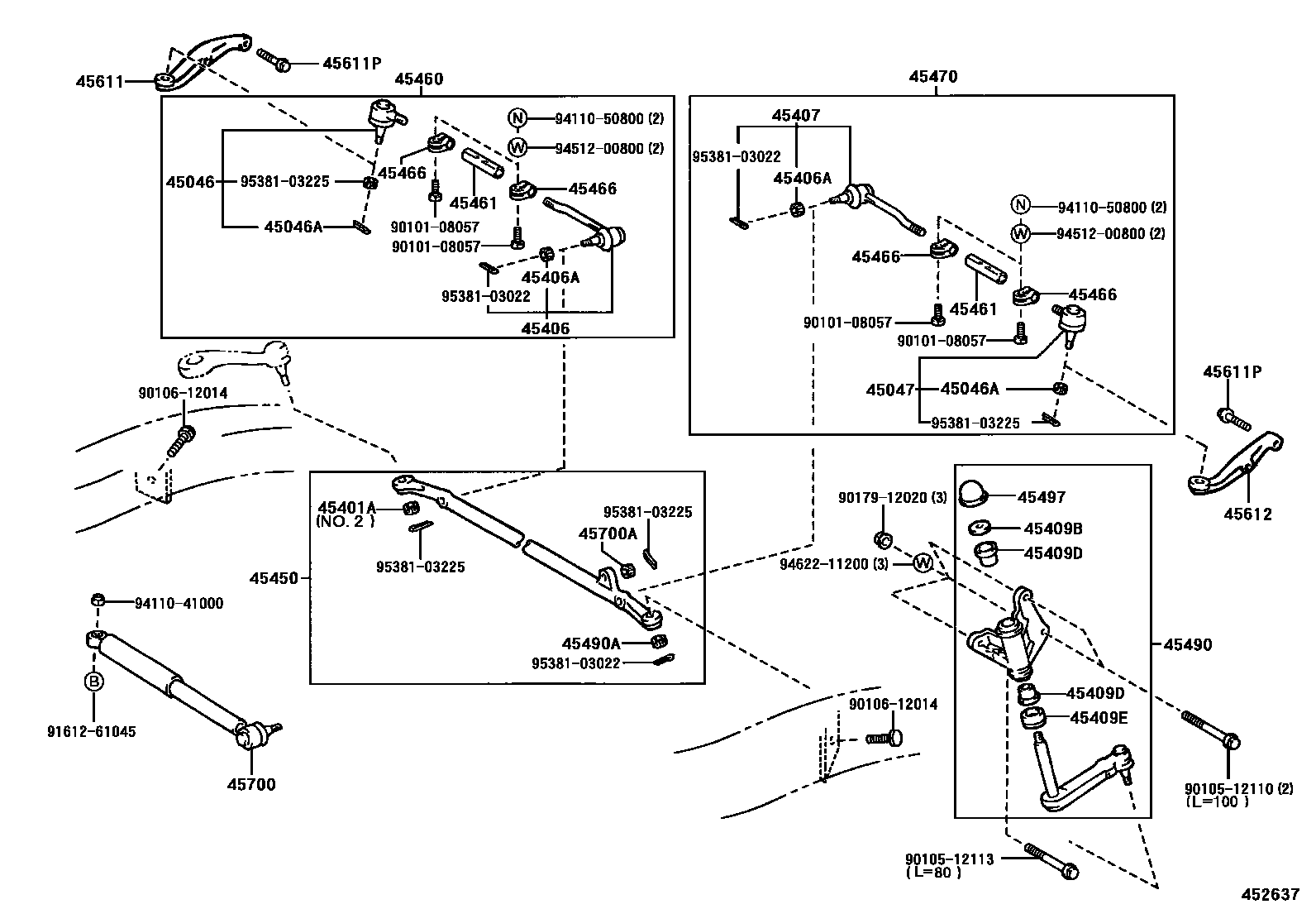 4505 — FRONT STEERING GEAR & LINK