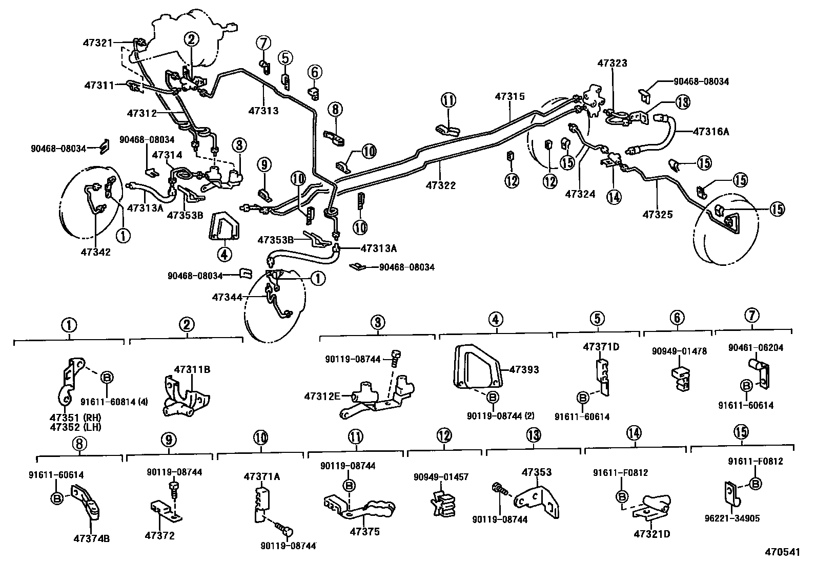4708 — BRAKE TUBE & CLAMP