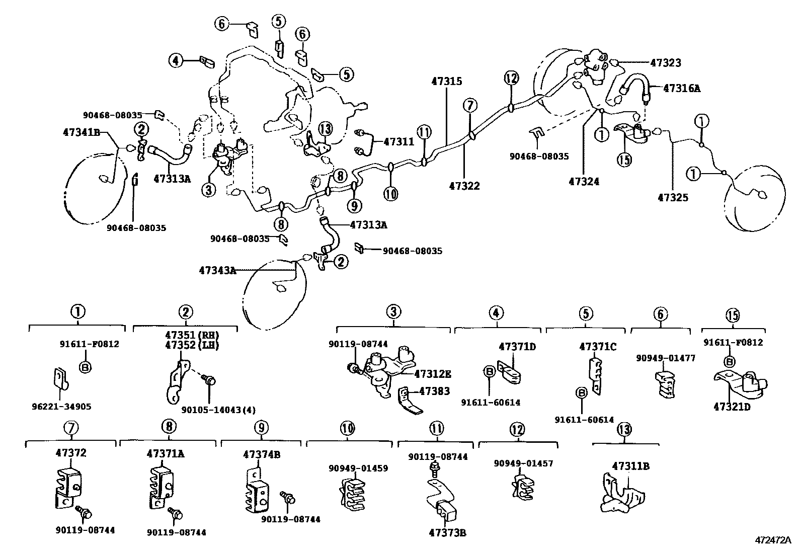 4708 — BRAKE TUBE & CLAMP