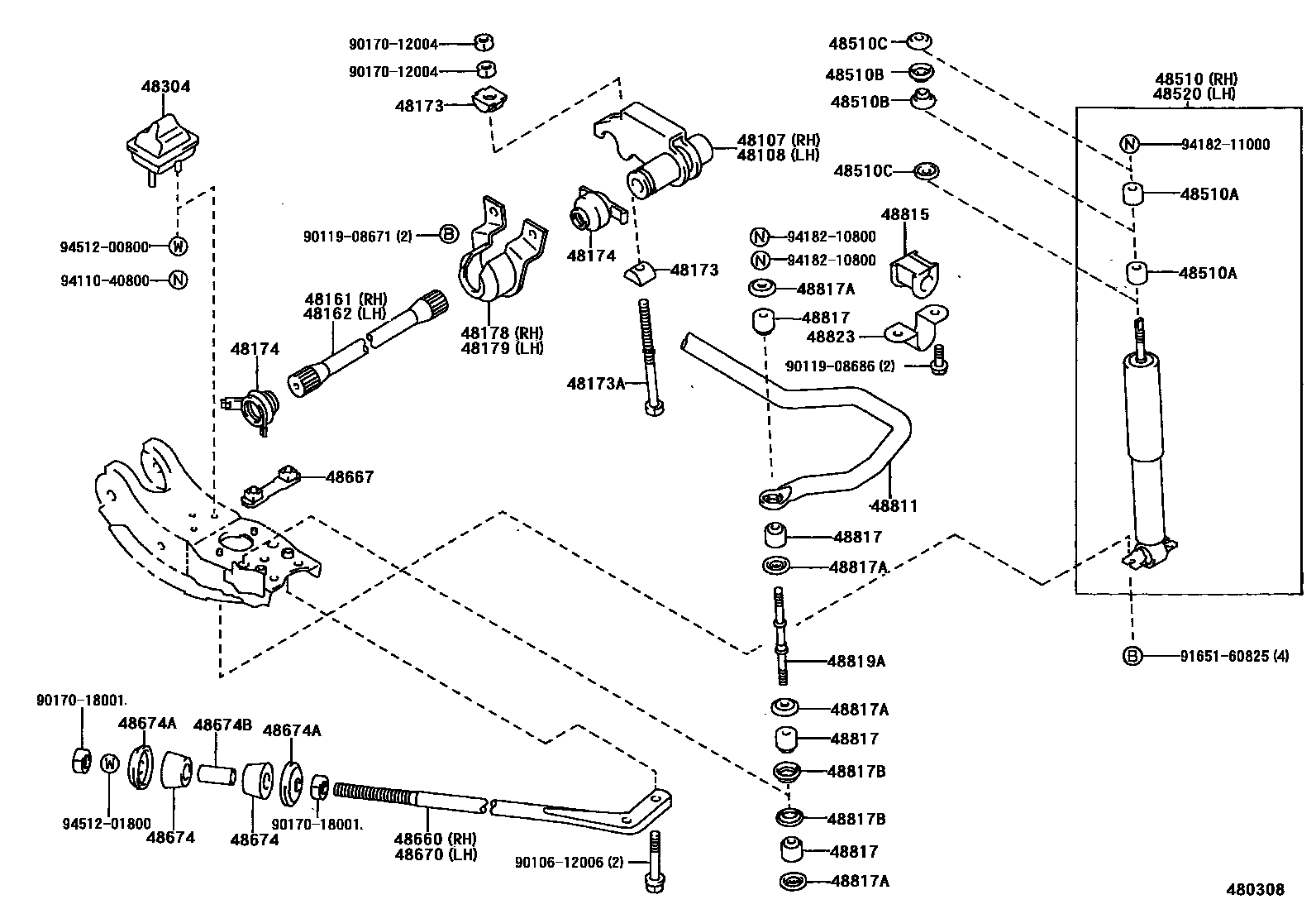4803 — FRONT SPRING & SHOCK ABSORBER