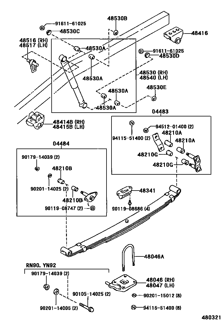4804 — REAR SPRING & SHOCK ABSORBER