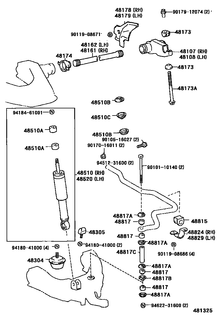 4803 — FRONT SPRING & SHOCK ABSORBER