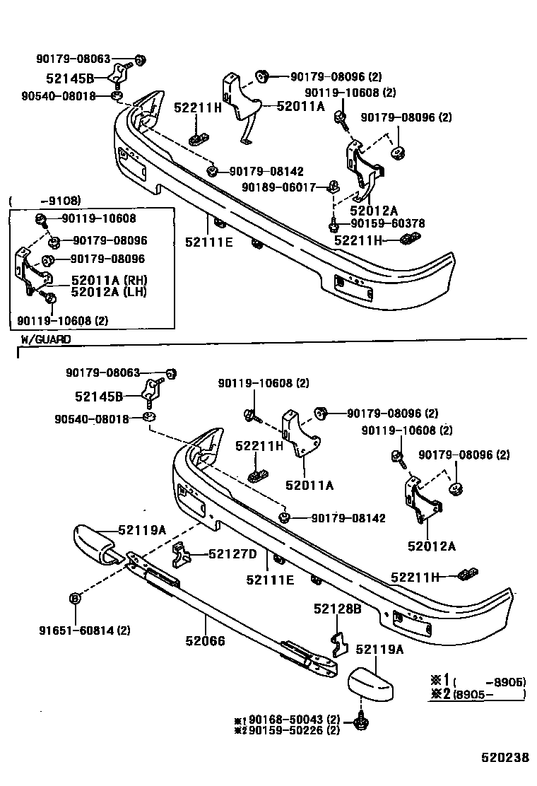 5252 — FRONT BUMPER & BUMPER STAY