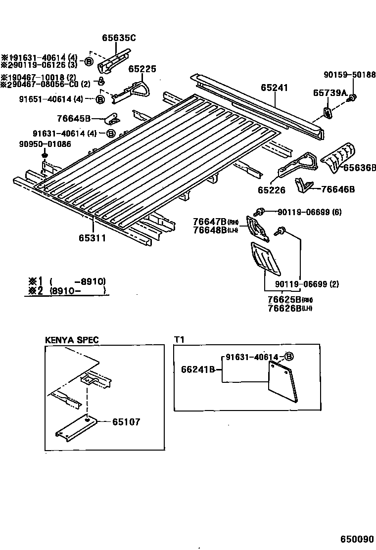 6552 — REAR BODY FLOOR & FENDER