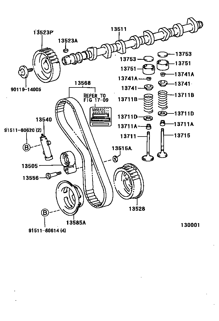 1302 — CAMSHAFT & VALVE