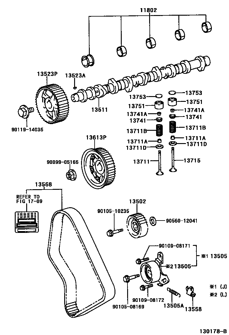 1302 — CAMSHAFT & VALVE