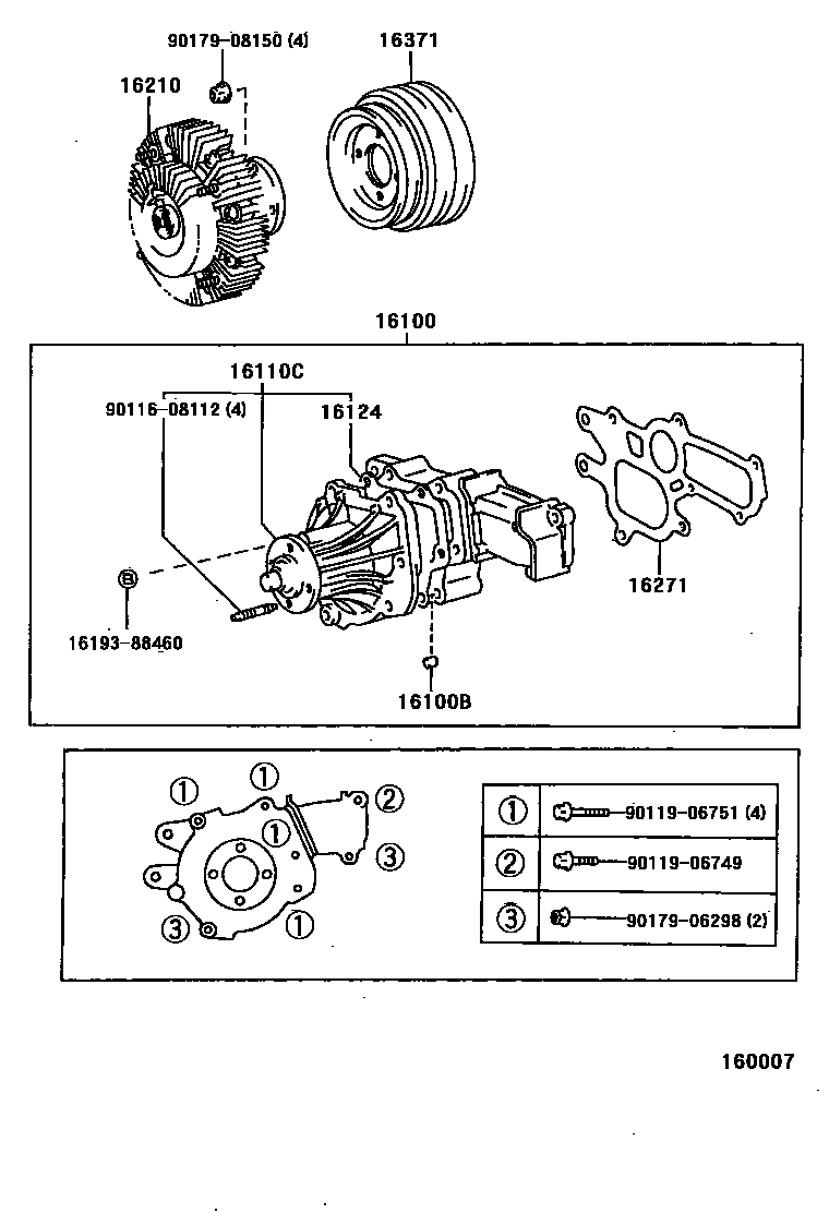 1601 — WATER PUMP